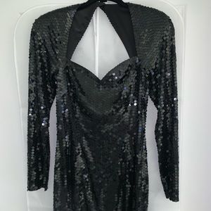 Cache sequin body con dress
